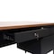 Flash Furniture 30 in D X Walnut, 60 in W X GC-M-BLK-175-WLN-GG - alternate 3